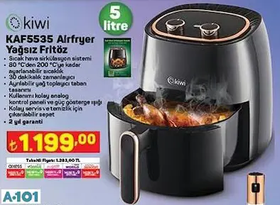 KİWİ AİRFRYER YAĞSIZ FRİTÖZ KİWİ AİRFRYER YAĞSIZ FRİTÖZ